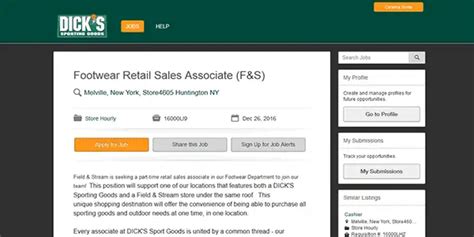 dick's sporting goods job|dick's sporting good job applications.